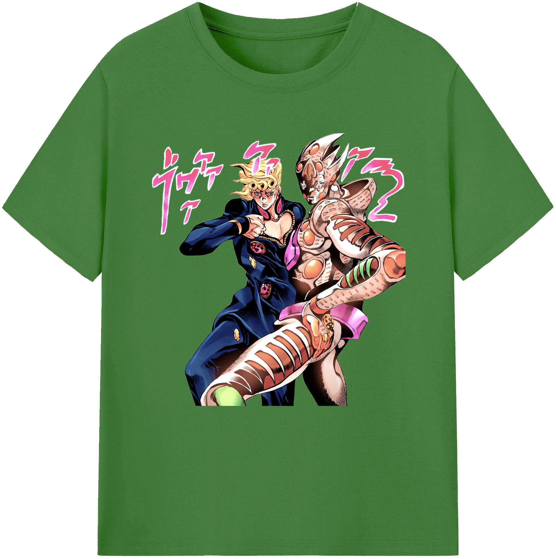 （画像用） ジョジョの奇妙な冒険 ジョルノ?ジョバァーナ JoJo's Bizarre Adventure Giorno Giovanna レディースカジュアルプリントTシャツ（綿100％）